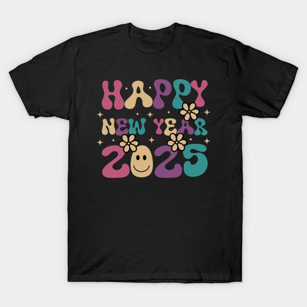 Happy New Year 2025 T-Shirt by VecTikSam